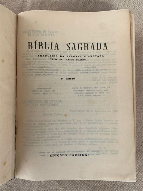 Bíblia Capa Dura Livro Edições Paulinas Usado 62906574 enjoei