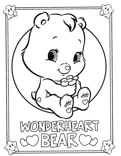 Care Bears Coloring Pages Birthday Bear | Bear coloring pages, Teddy ...