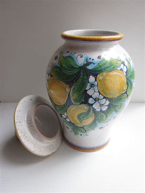 Vaso In Ceramica Deruta Dipinto A Mano Da Giulio Gialletti Con