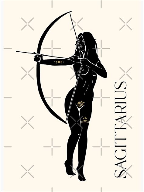 Sagittarius Zodiac Sign Nude Woman Poster For Sale By Dk Design85 Redbubble