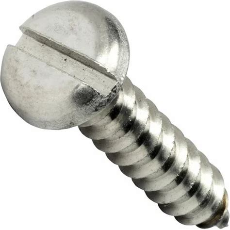 Mild Steel Full Threaded Mm Pan Slotted Self Tapping Screw Size