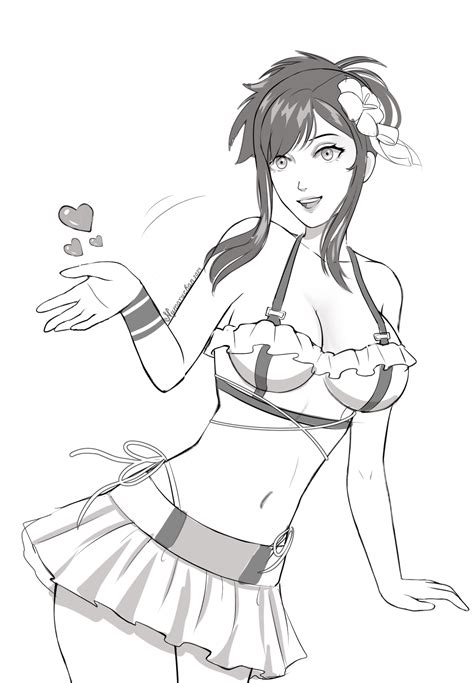 Tifa Lockhart Costa Del Sol sketch : r/fanart