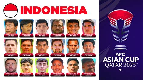 Indonesia Squad Afc Asian Cup Afc Asian Cup Qatar Youtube