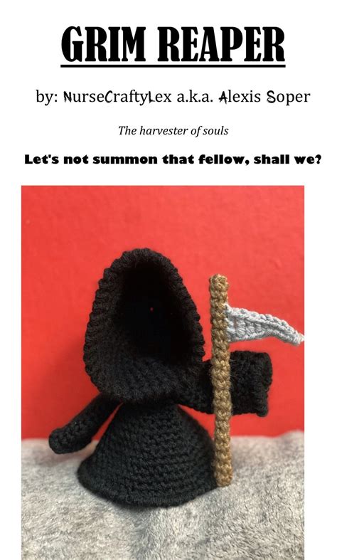 Grim Reaper Crochet Pattern - Etsy