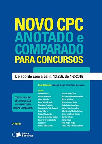 Pdf Novo Cpc Anotado E Comparado Para Concursos Saraiva Conte Do