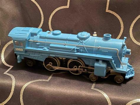 Antique O Gauge Lionel 1989 Safari Blue Train Steam Engine Locomotive