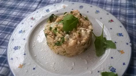 Risotto Con Rucola E Gorgonzola Un Dolce A Merenda