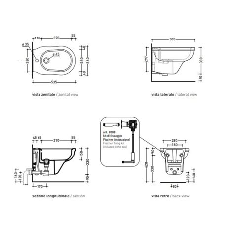 Flaminia Efi Bidet Sospeso Monoforo Ef Bagnolandia