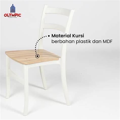 Meja Makan Olympic Dining Table Alma Set Kursi Pcs Olympic Furniture