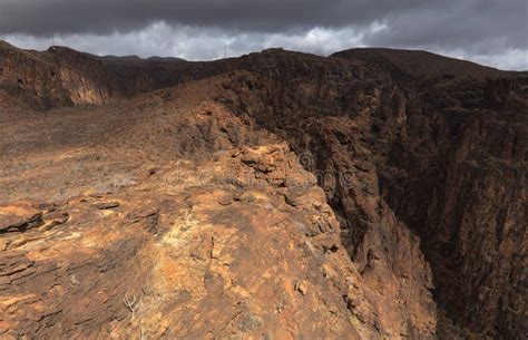 Paisajes De Gran Canaria A Lo Largo De La Ruta De Senderismo Alrededor