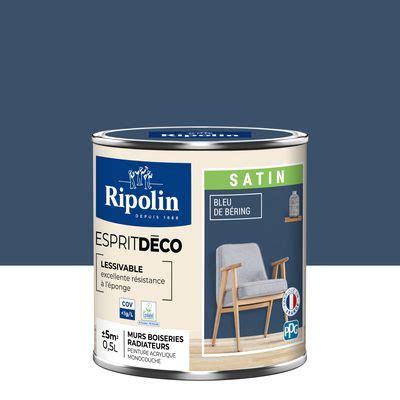 Ripolin Peinture Int Rieure Couleur Satin L Bleu De Bering