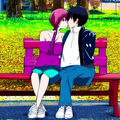 Anime Couple Kiss