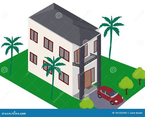 Aerial View Of Homes Clipart