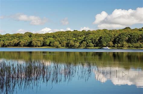 Pleasure Boat On Lower Lough Erne Near Enniskillen County Fermanagh