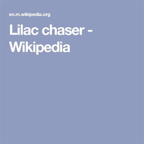 Lilac chaser - Wikipedia | Chaser, Lilac, Optical illusions