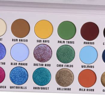 Sydney Grace X The Fancy Face TropiColor Palette Swatches