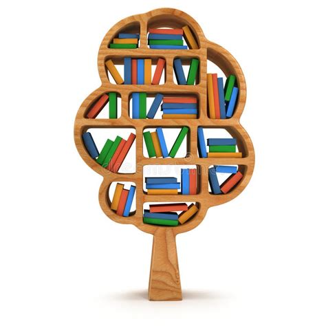 Libros Del Icono Del árbol De La Educación Ilustración del Vector