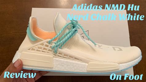 Adidas NMD Hu NERD Chalk White Unboxing Review On Foot NERD NMD