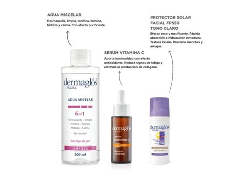 Kit Facial Dermagl S Serum Vit C Protector Solar Tono Medio