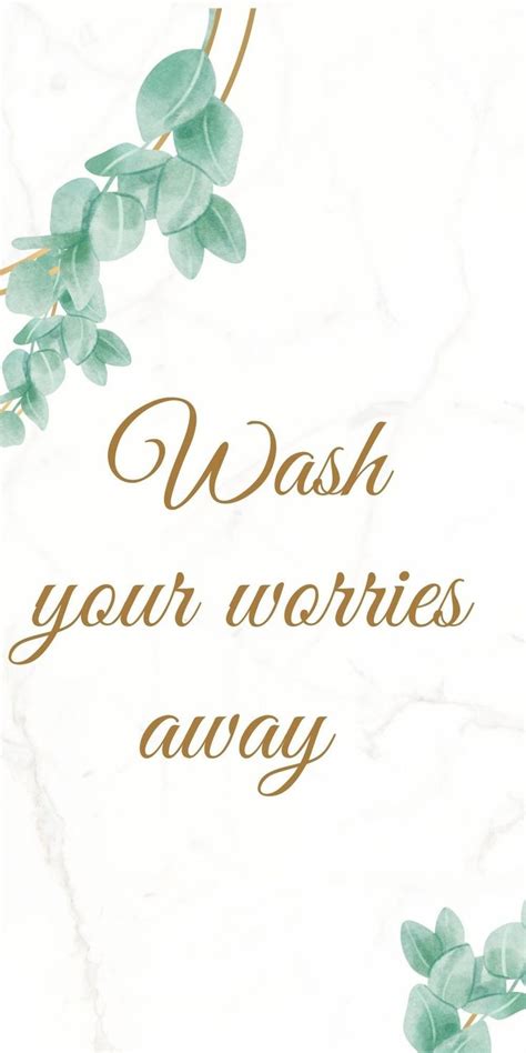 Wash Your Worries Away Etsy Bathroom Wall Decor No Worries Wall Decor