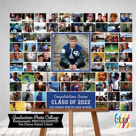 Personalized Graduation T Grad Photo Collage Class Of Etsy