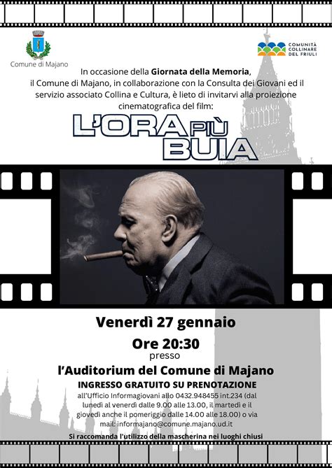 In Auditorium a Majano venerdì 27 gennaio ci sarà la proiezione del