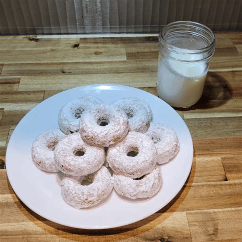 Powdered Sugar Donuts With Whole Wheat Easy And Nostalgic