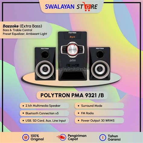 Jual Speaker Polytron Pma 9311 9321 Bluetooth Shopee Indonesia