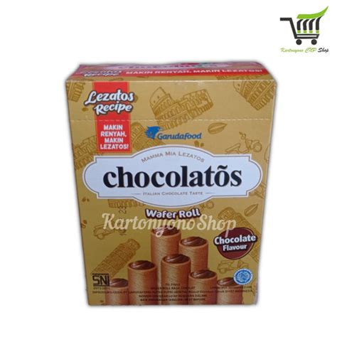 Jual Snack Chocolatos Rasa Chocolate Wafer Roll Coklat Rp 500 Per Pak