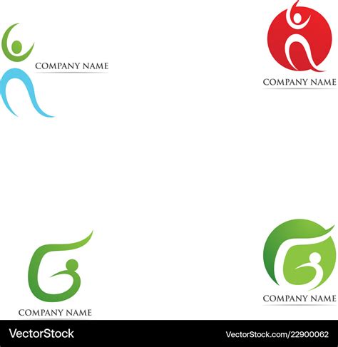 Health care logo template Royalty Free Vector Image