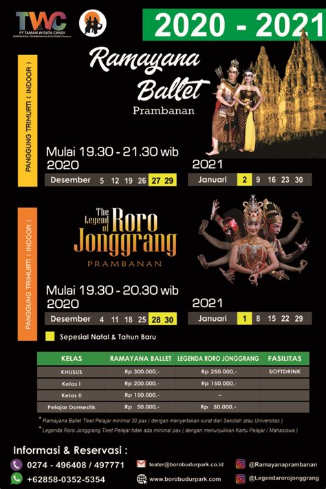 Pentas Ramayana Ballet Dan Legenda Roro Jonggrang Pt Taman Wisata Candi