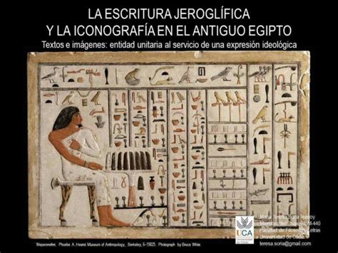 Pdf La Escritura Jeroglífica Y La Iconografía En El Antiguo Egipto Textos E Imágenes Entidad