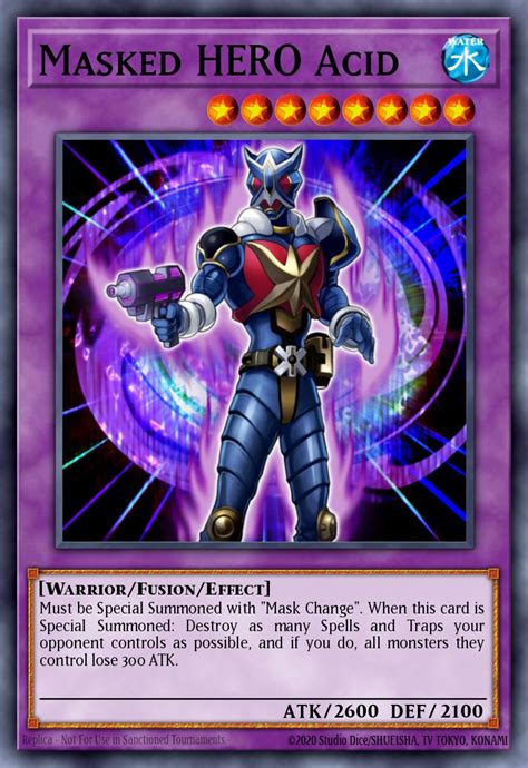 Masked Hero Acid Yu Gi Oh Card Database Ygoprodeck