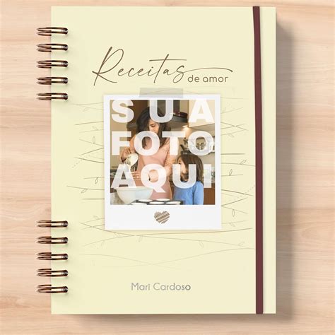 Sunper Studio Caderno De Receitas Begezinho Personalizado