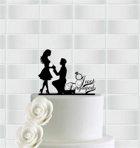 Engagement Cake Topper,Engagement Party Decorations,Engagement Party ...