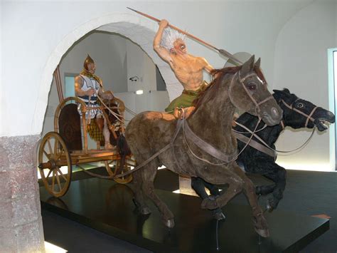 Chariot At Kelten Museum In Hallein Ancient Celts Ancient Warfare