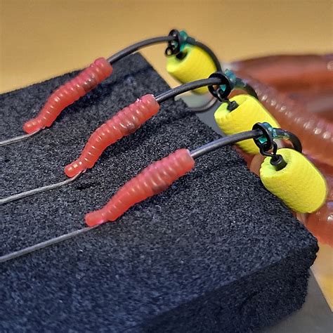 Enhanced Worm Rig Professionally Tied Carp Rigs