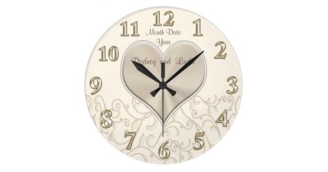 Personalised Wedding Wall Clocks Or Anniversary Uk