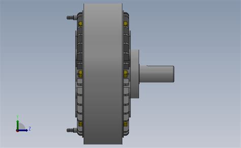 Fzy型单出轴、止口支撑、水冷磁粉制动器[fzy400] Solidworks 2018 模型图纸下载 懒石网