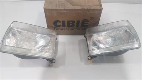 Farol Santana Gls 87 88 89 90 Bi Iodo Original Cibie Vw Par