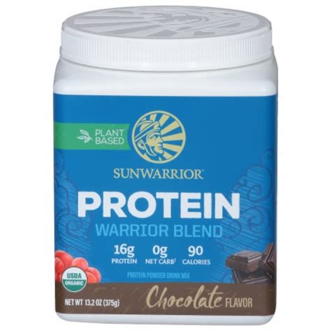 Sunwarrior Organic Chocolate Warrior Blend Protein Powder Oz