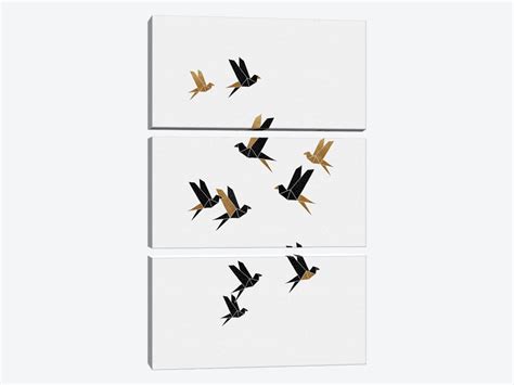 Origami Birds Collage I Art Print By Orara Studio Icanvas