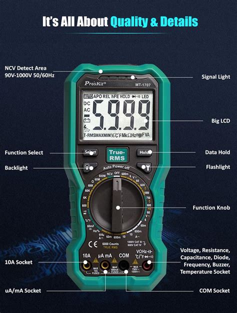 Proskit Mt True Rms Multimeter