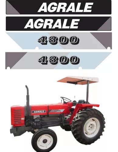 Kit Adesivo Completo Compatível Trator Agrale 4300 Cor ADESIVO