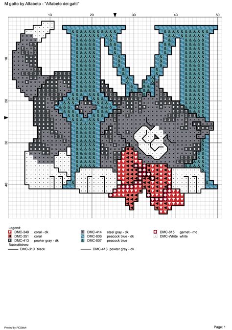 Alfabeto Dei Gatti M Holiday Cross Stitch Patterns Cross Stitch