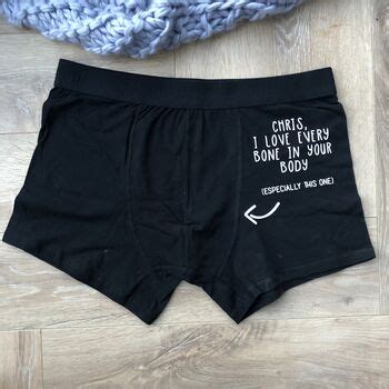 I Love Every Bone Personalised Underwear By Solesmith