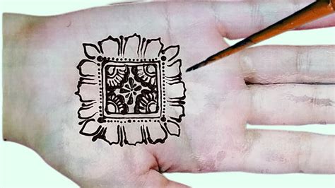 Simple Attractive Square Mehndi Design Easy Mehndi Design Mehndi