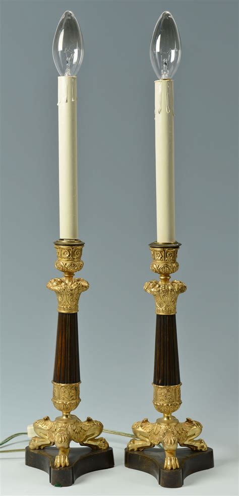 Lot 754: Two Pair of Antique Decorative Lamps | Case Auctions