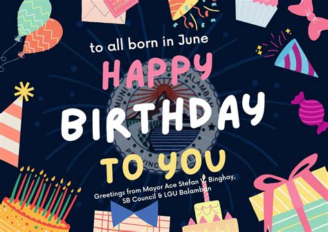 Happy Birthday To All June Celebrants