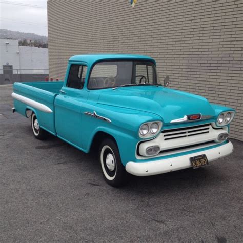 1958 Chevrolet Apache 3200 Fleetside Not Cameo Pickup For Sale Chevrolet Other Pickups 1958